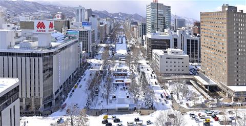 さっぽろ雪まつり（空撮）